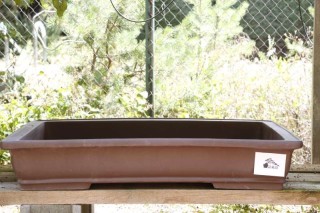 Maceta para Bonsai Rectangular , sin esmaltar ,medidas 100x71x17,5 cm.