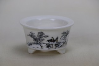 MiniMaceta Bonsai redonda Decorada 8*8*5 cm - DS-015