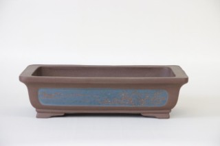 Maceta Rectangular para Bonsái Pintada a Mano – 51 x 33 x 14 cm