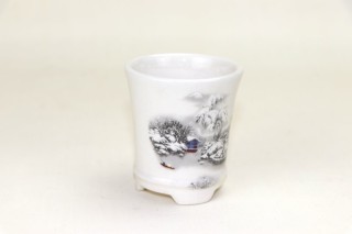 Maceta Bonsai redonda Decorada 8*8*9 cm
