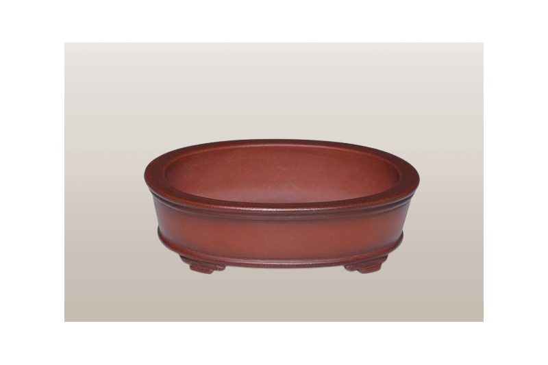 Mini Maceta Bonsai ovalada-diseño clásico-(11,5*9*3.5 cm)