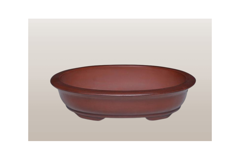 Maceta Bonsai ovalada-diseño escuela clásica- 19*15*4cm