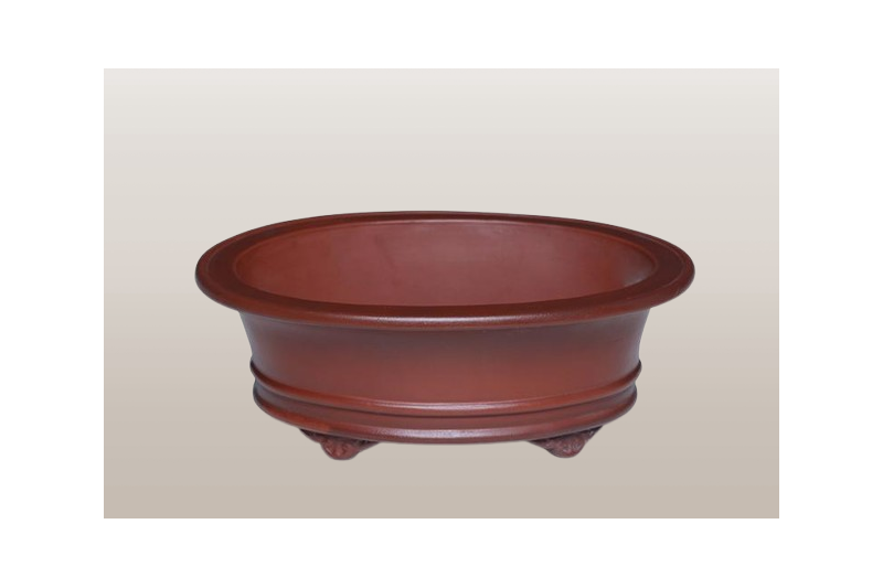 Maceta Bonsai ovalada-diseño escuela clásica- 17*13.5*6.5cm