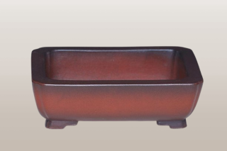 Mini Maceta Bonsai rectangular-diseño escuela clásica- 11*8*3,5cm