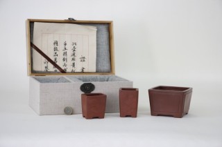 Conjunto 3 macetas bonsai- piezas únicas. Con certificado de autor