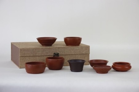 Conjunto 8 Macetas bonsai mini